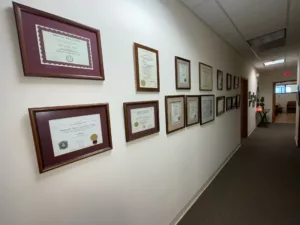 Wall holding Certificates